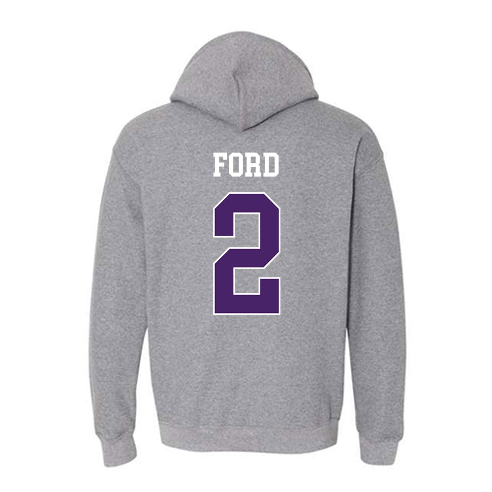 Weber - NCAA Football : Devin Ford - Classic Shersey Hooded Sweatshirt-1