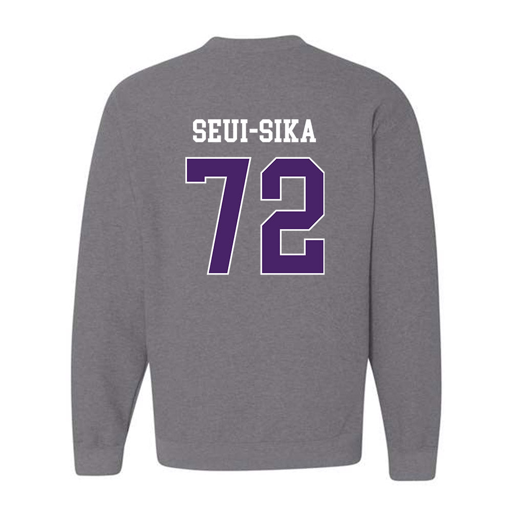 Weber - NCAA Football : Denzon Seui-Sika - Classic Shersey Crewneck Sweatshirt-1
