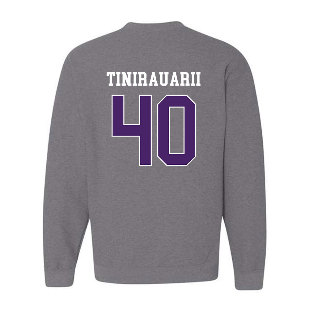 Weber - NCAA Football : Raimoana Tinirauarii - Classic Shersey Crewneck Sweatshirt-1