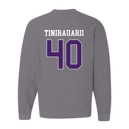 Weber - NCAA Football : Raimoana Tinirauarii - Classic Shersey Crewneck Sweatshirt-1