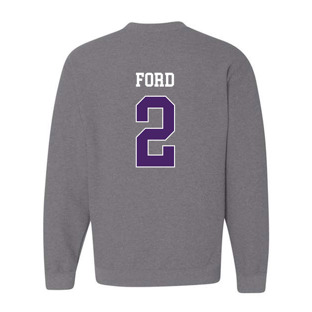 Weber - NCAA Football : Devin Ford - Classic Shersey Crewneck Sweatshirt-1