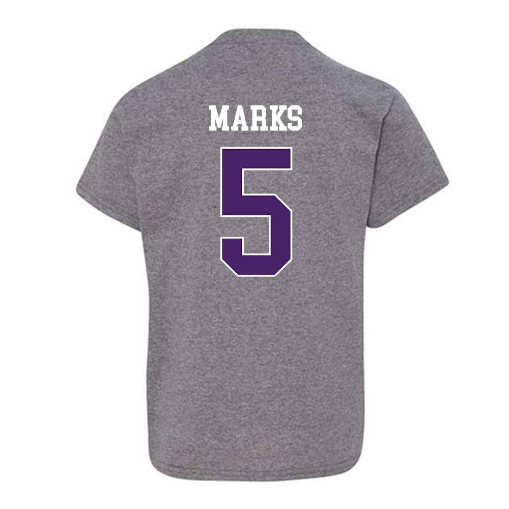 Weber - NCAA Football : Bones Marks - Classic Shersey Youth T-Shirt-1