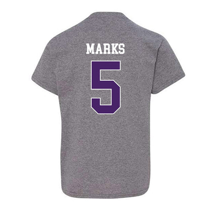 Weber - NCAA Football : Bones Marks - Classic Shersey Youth T-Shirt-1