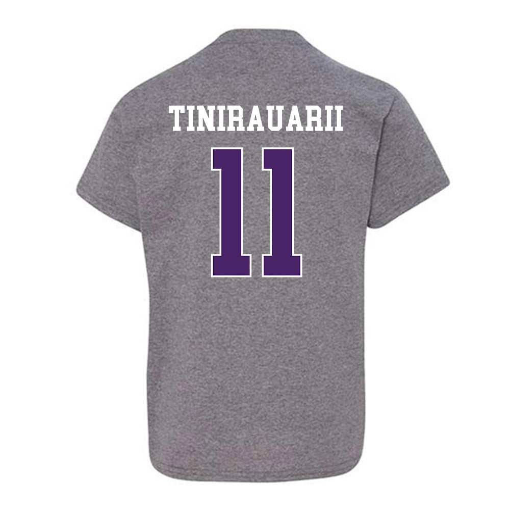 Weber - NCAA Football : Raimoana Tinirauarii - Classic Shersey Youth T-Shirt-1