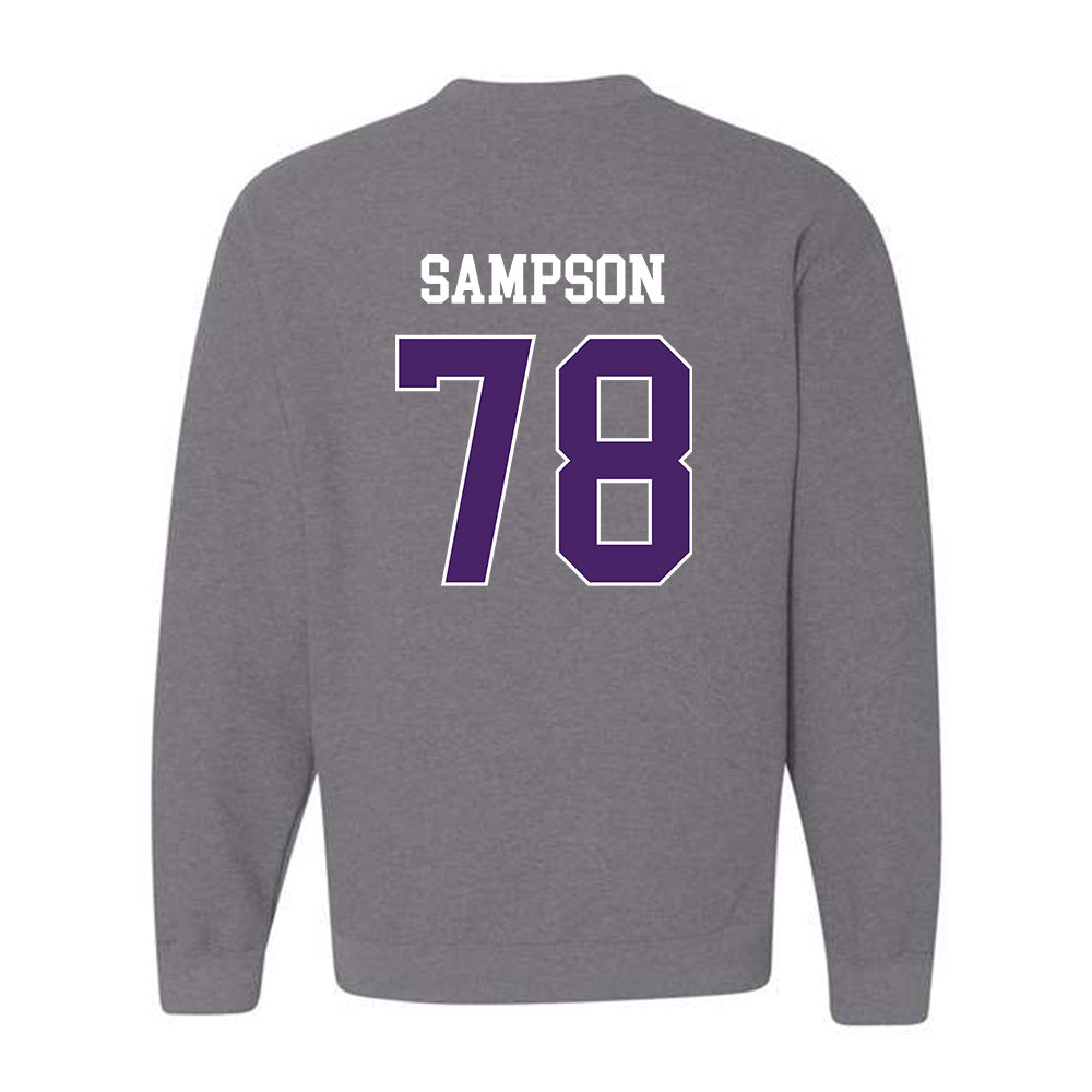 Weber - NCAA Football : Luke Sampson - Classic Shersey Crewneck Sweatshirt-1