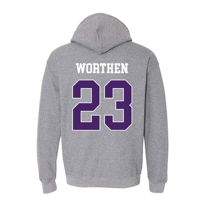 Weber - NCAA Football : Teni Worthen - Classic Shersey Hooded Sweatshirt-1