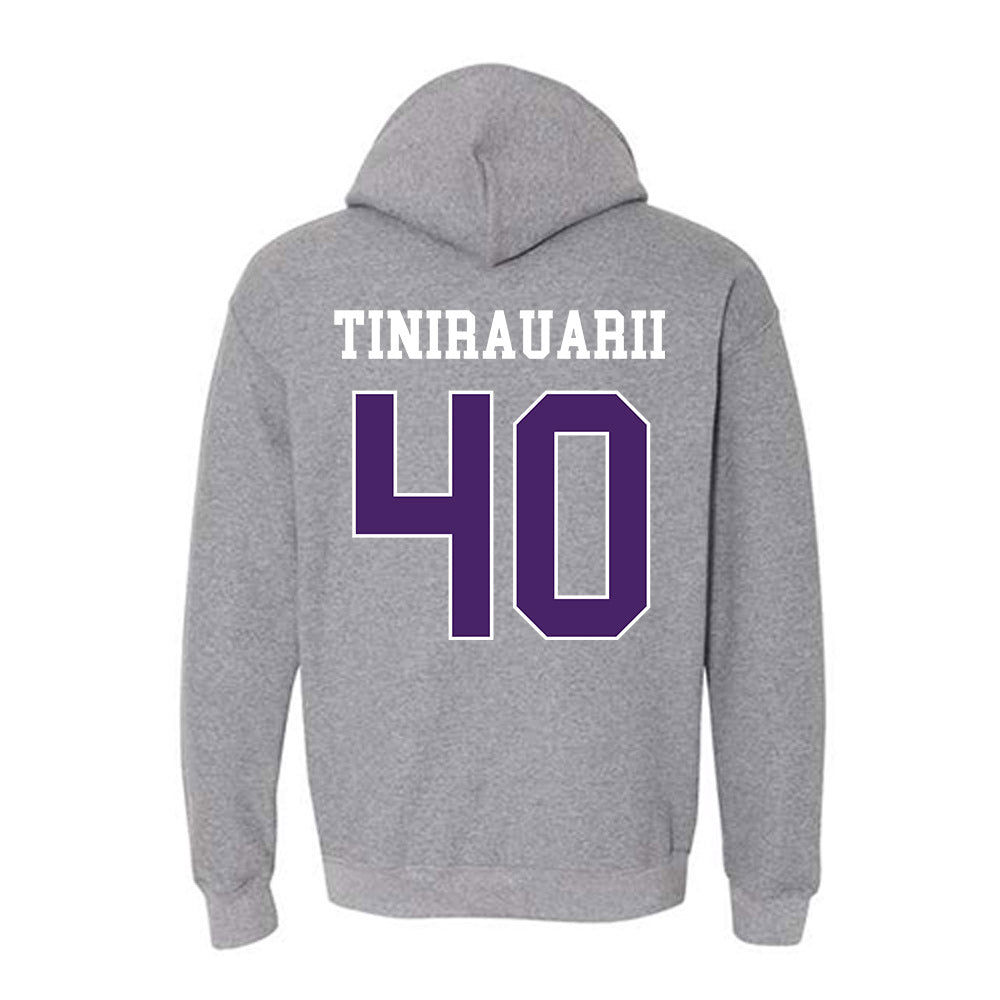 Weber - NCAA Football : Raimoana Tinirauarii - Classic Shersey Hooded Sweatshirt-1