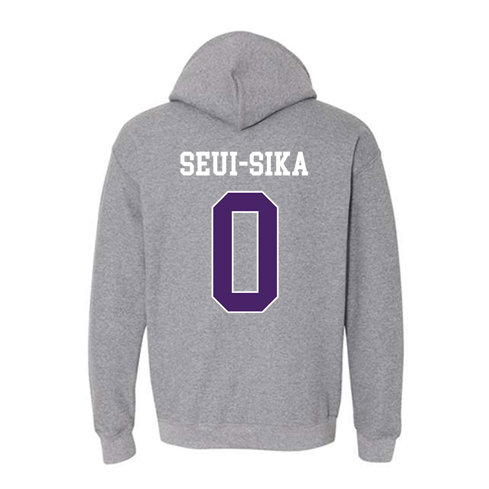 Weber - NCAA Football : Denzon Seui-Sika - Classic Shersey Hooded Sweatshirt-1