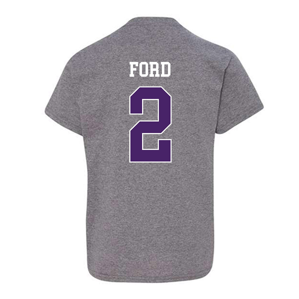 Weber - NCAA Football : Devin Ford - Classic Shersey Youth T-Shirt-1