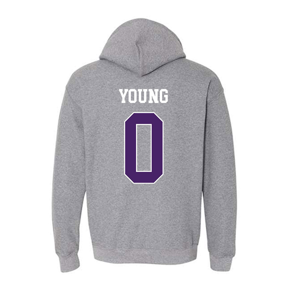 Weber - NCAA Football : Robert Young - Classic Shersey Hooded Sweatshirt-1