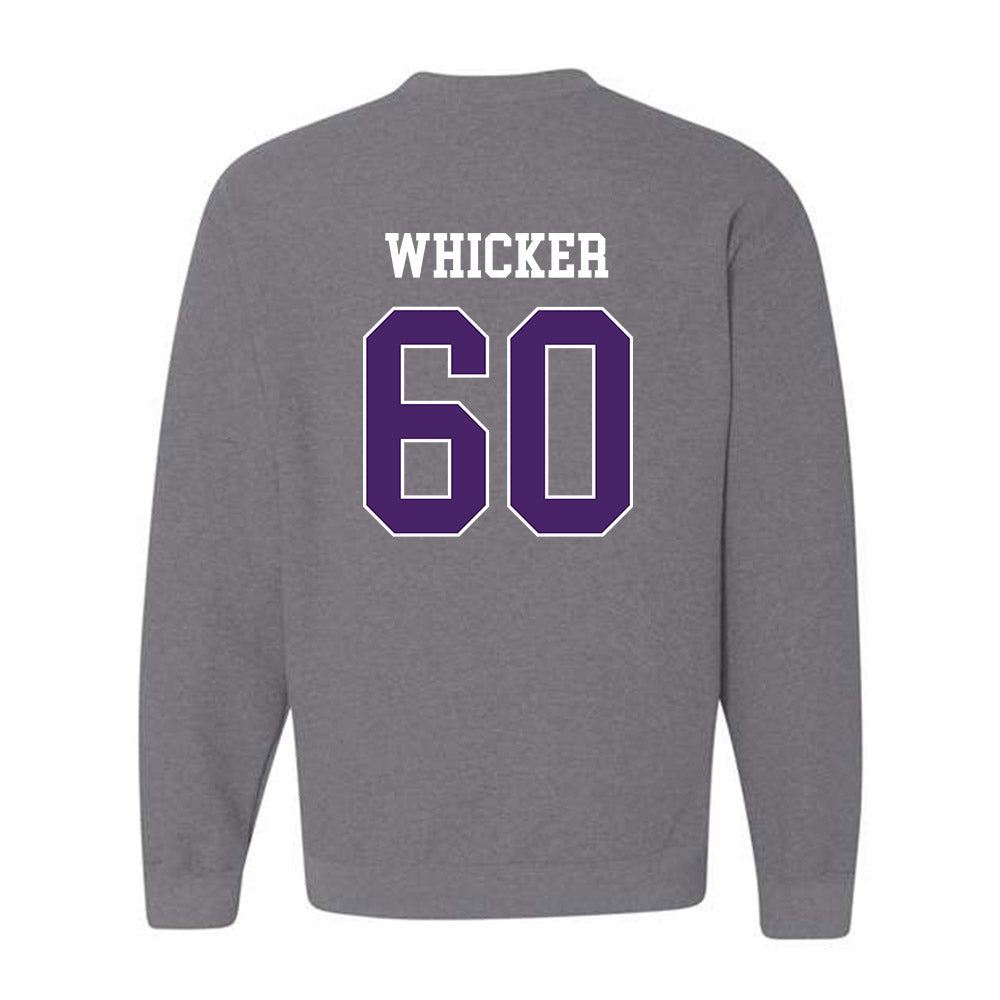 Weber - NCAA Football : Riley Whicker - Classic Shersey Crewneck Sweatshirt-1