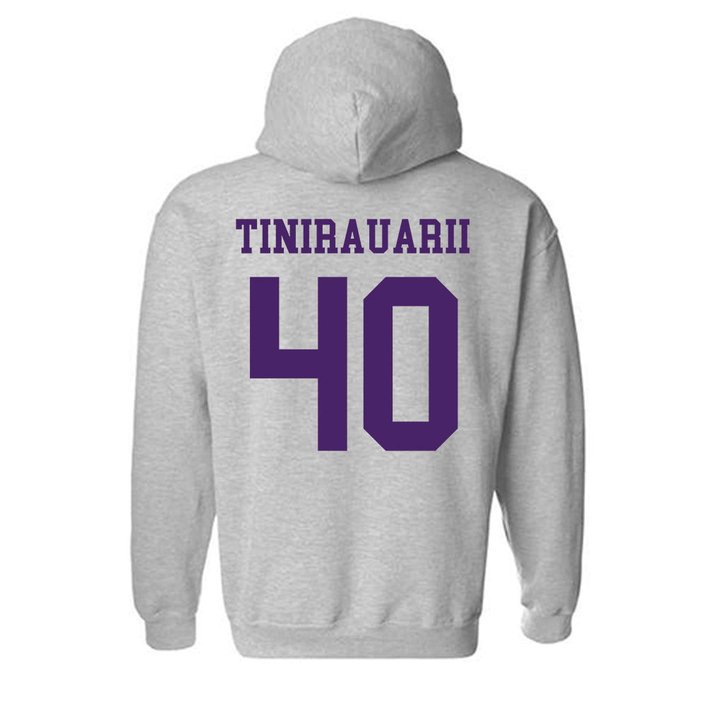 Weber - NCAA Football : Raimoana Tinirauarii - Classic Shersey Hooded Sweatshirt-1