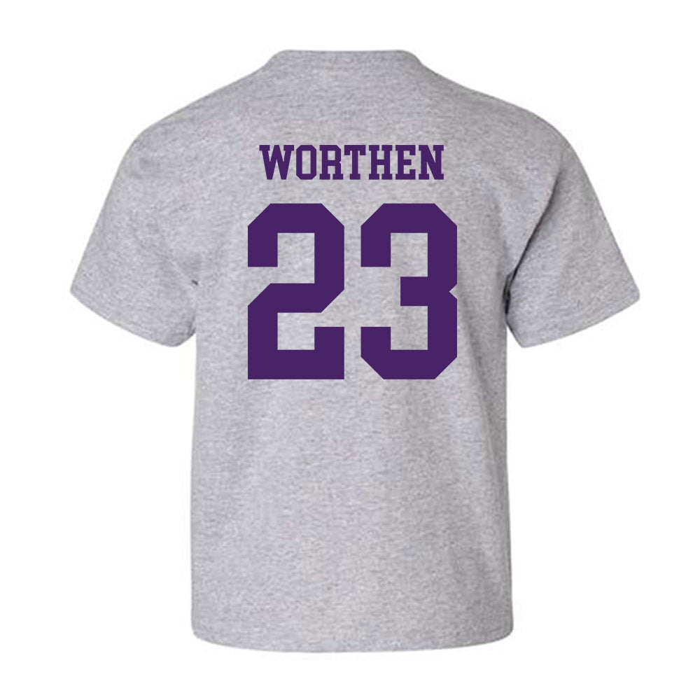 Weber - NCAA Football : Teni Worthen - Classic Shersey Youth T-Shirt-1