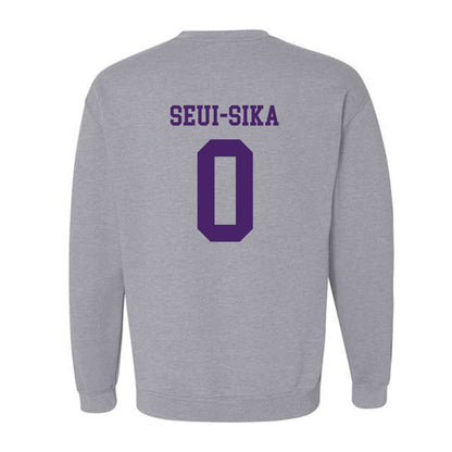 Weber - NCAA Football : Denzon Seui-Sika - Classic Shersey Crewneck Sweatshirt-1