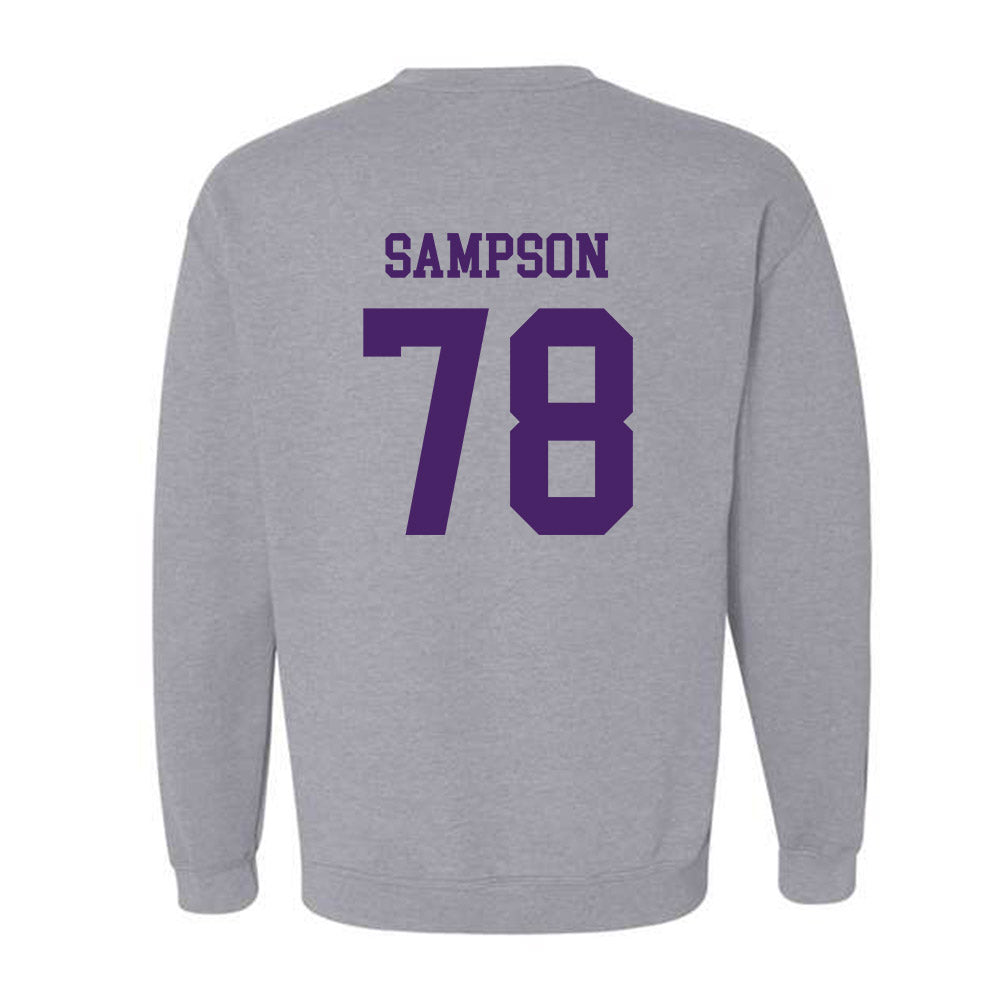 Weber - NCAA Football : Luke Sampson - Classic Shersey Crewneck Sweatshirt-1