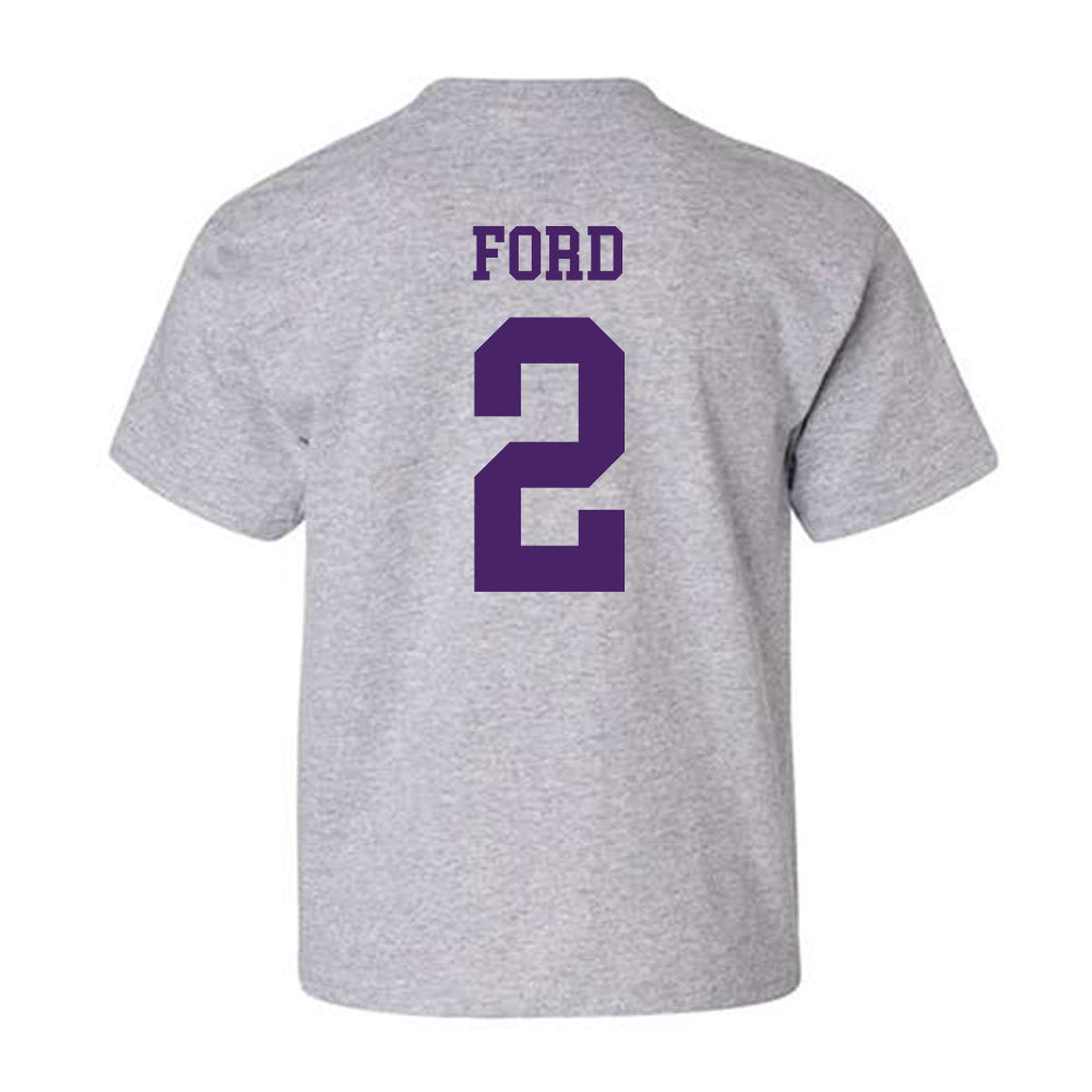 Weber - NCAA Football : Devin Ford - Classic Shersey Youth T-Shirt-1