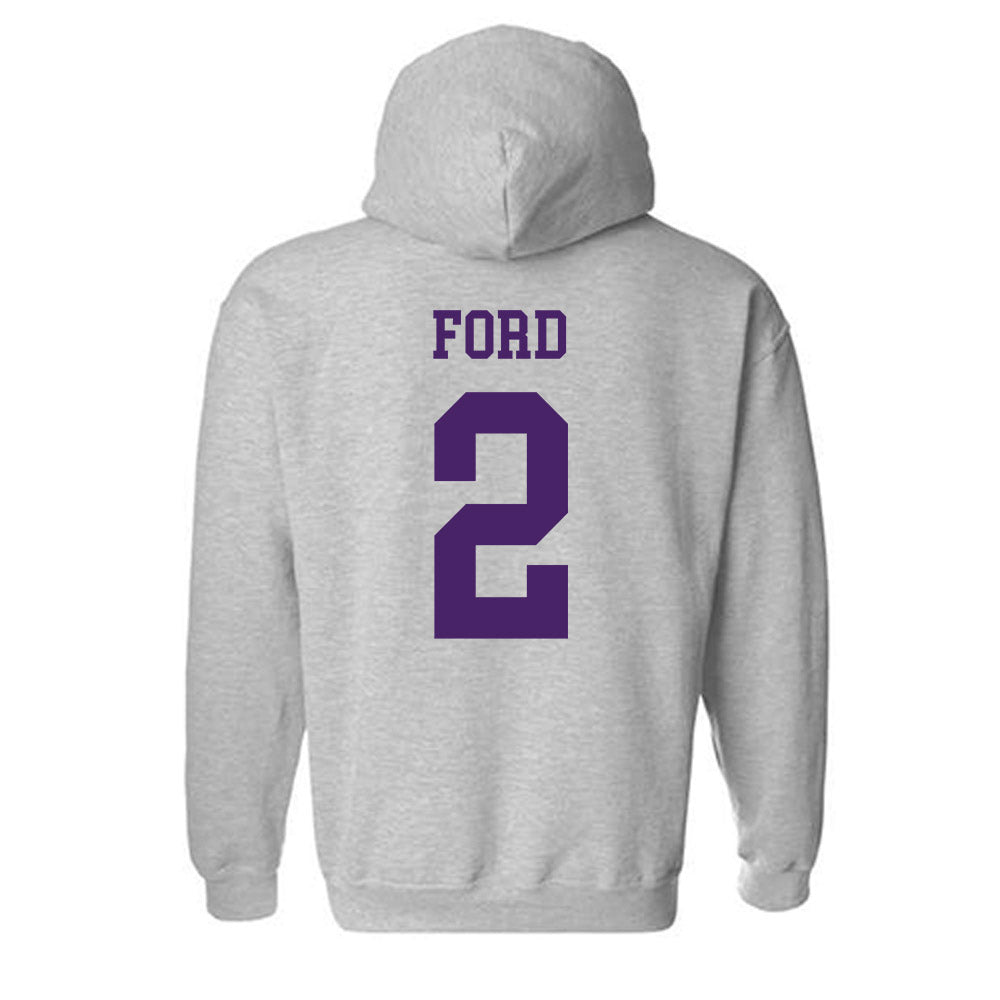 Weber - NCAA Football : Devin Ford - Classic Shersey Hooded Sweatshirt-1