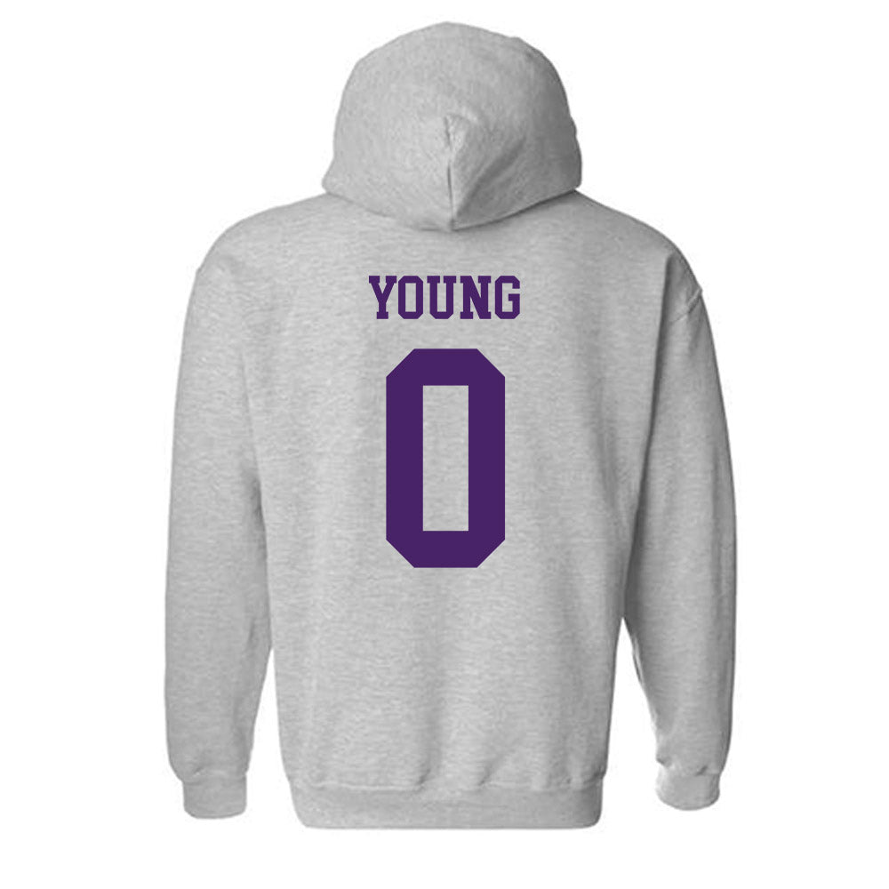 Weber - NCAA Football : Robert Young - Classic Shersey Hooded Sweatshirt-1