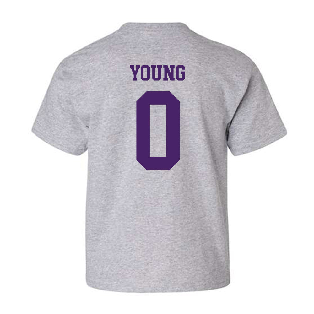 Weber - NCAA Football : Robert Young - Classic Shersey Youth T-Shirt-1