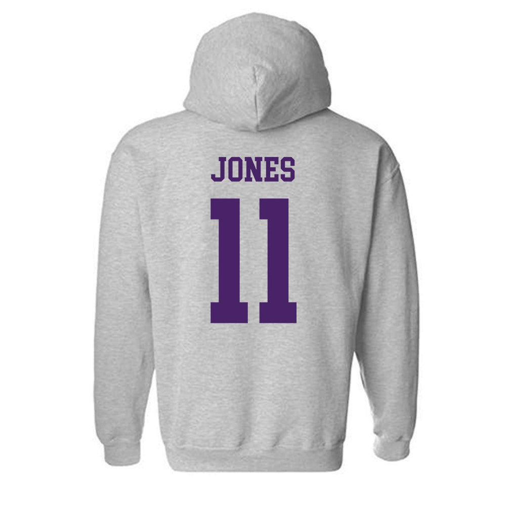 Weber - NCAA Men's Basketball : Sir Marius Jones - Classic Shersey Hooded Sweatshirt-1