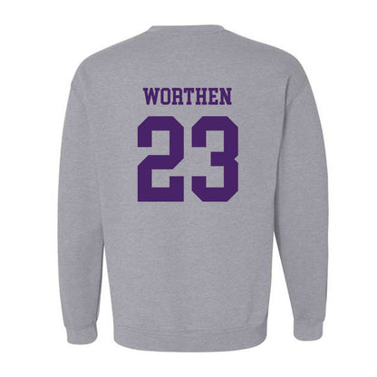 Weber - NCAA Football : Teni Worthen - Classic Shersey Crewneck Sweatshirt-1