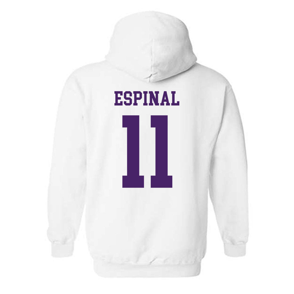 Weber - NCAA Men's Basketball : Kevin Espinal - Classic Shersey Hooded Sweatshirt-1