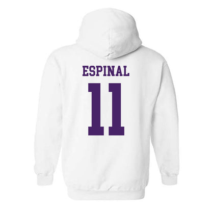 Weber - NCAA Men's Basketball : Kevin Espinal - Classic Shersey Hooded Sweatshirt-1