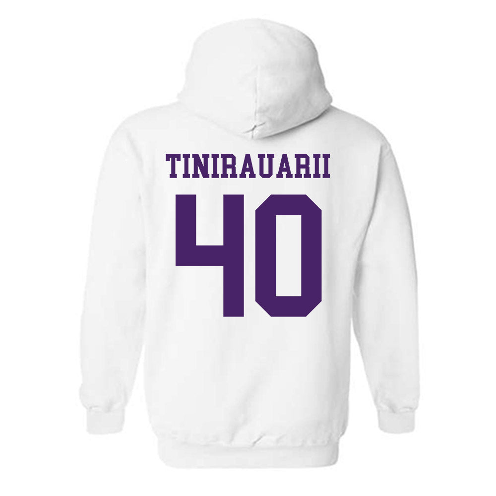 Weber - NCAA Football : Raimoana Tinirauarii - Classic Shersey Hooded Sweatshirt-1
