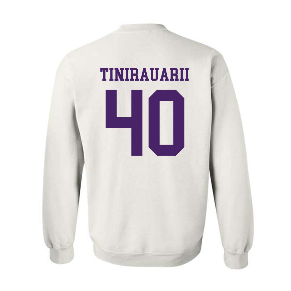 Weber - NCAA Football : Raimoana Tinirauarii - Classic Shersey Crewneck Sweatshirt-1