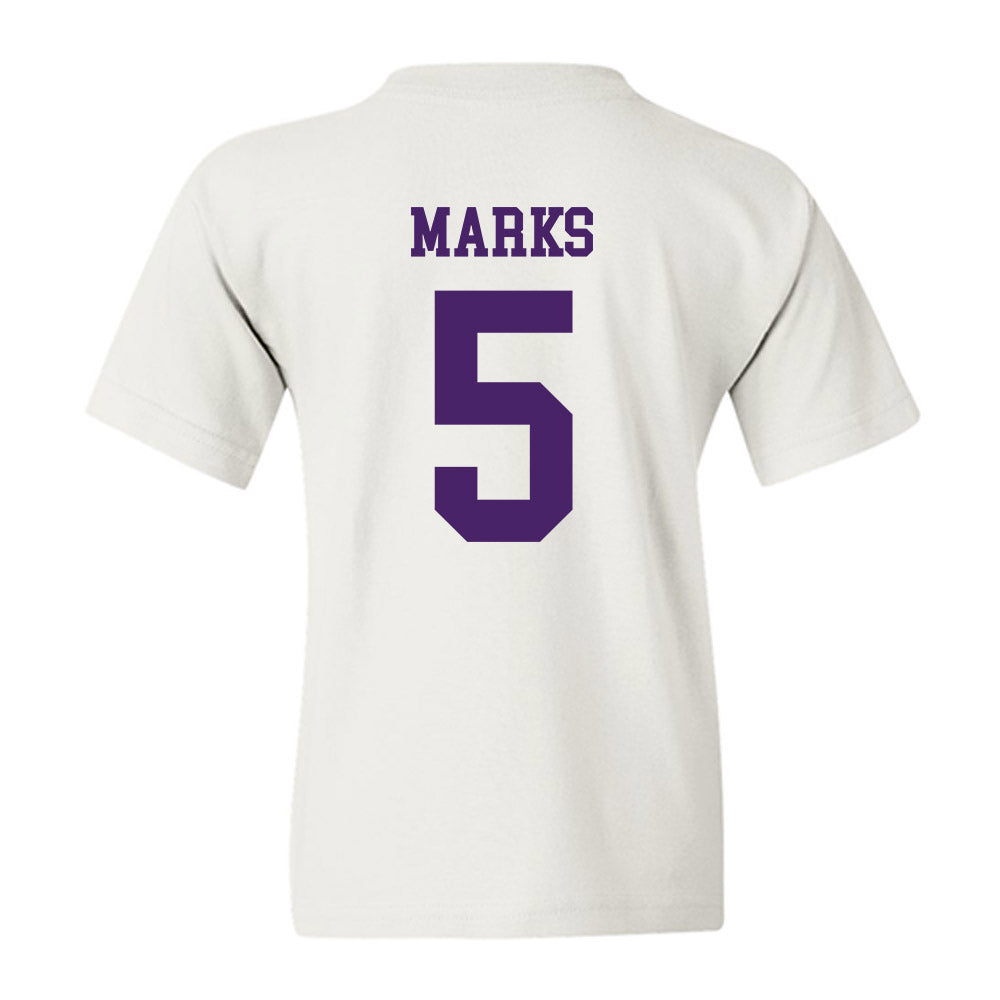Weber - NCAA Football : Bones Marks - Classic Shersey Youth T-Shirt-1