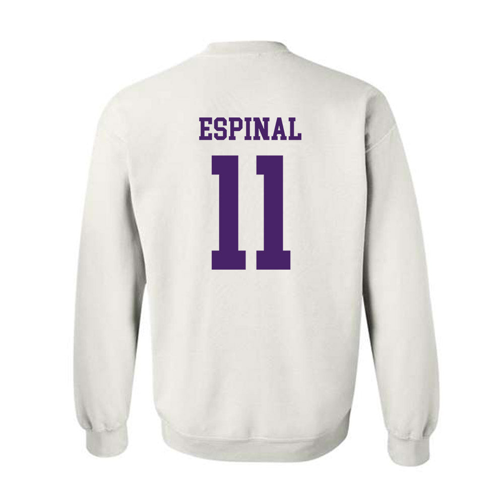 Weber - NCAA Men's Basketball : Kevin Espinal - Classic Shersey Crewneck Sweatshirt-1