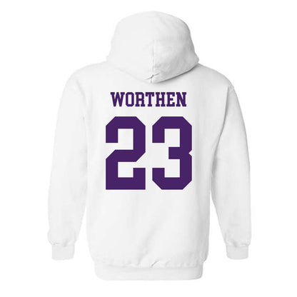 Weber - NCAA Football : Teni Worthen - Classic Shersey Hooded Sweatshirt-1