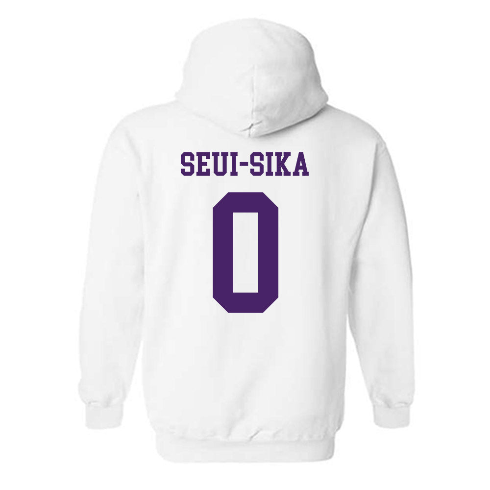 Weber - NCAA Football : Denzon Seui-Sika - Classic Shersey Hooded Sweatshirt-1