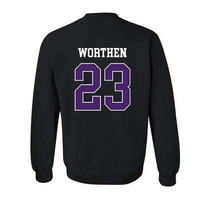 Weber - NCAA Football : Teni Worthen - Classic Shersey Crewneck Sweatshirt-1