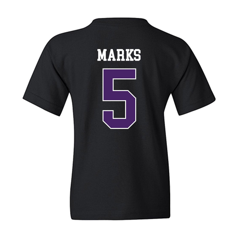 Weber - NCAA Football : Bones Marks - Classic Shersey Youth T-Shirt-1