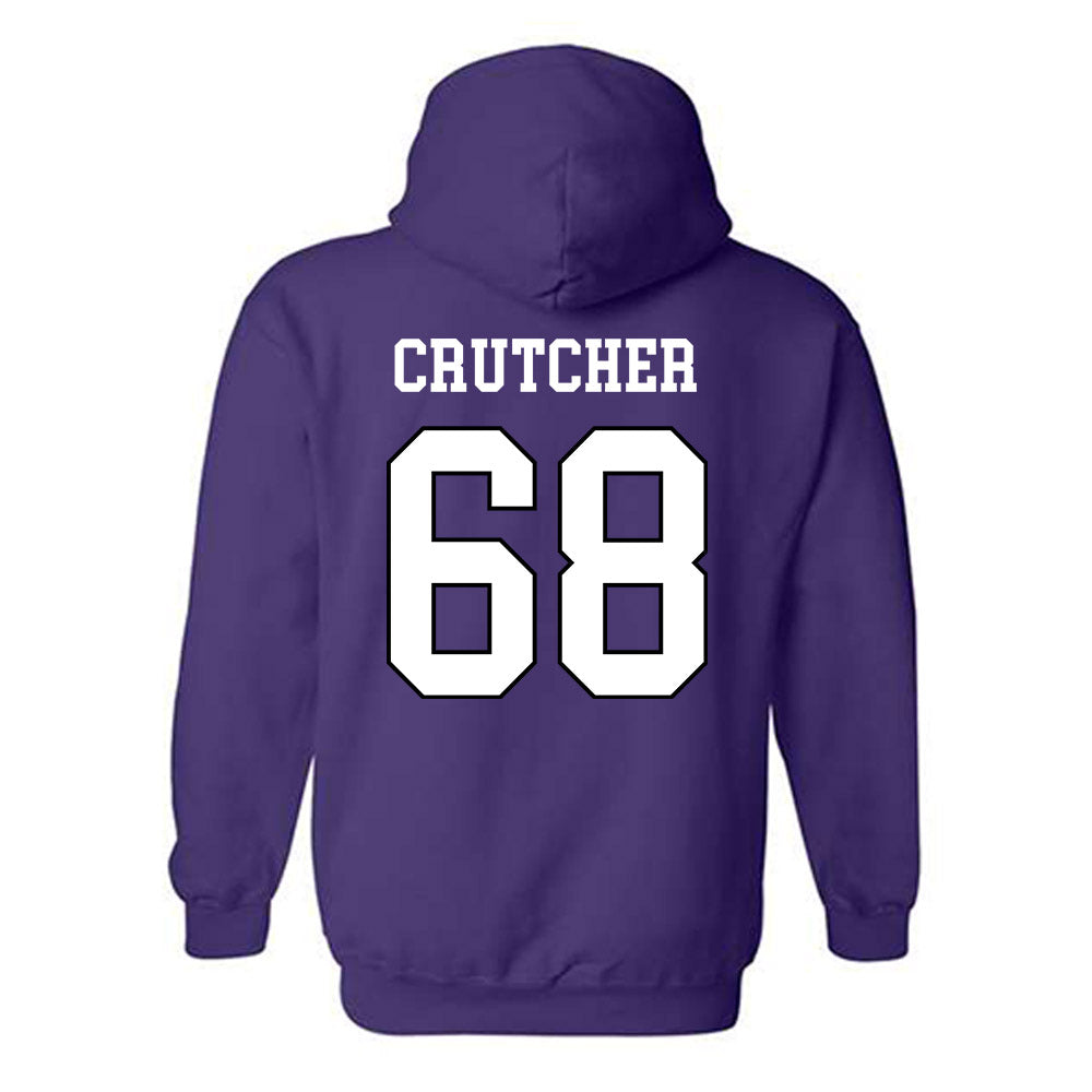 Weber - NCAA Football : Leon Crutcher - Classic Shersey Hooded Sweatshirt-1