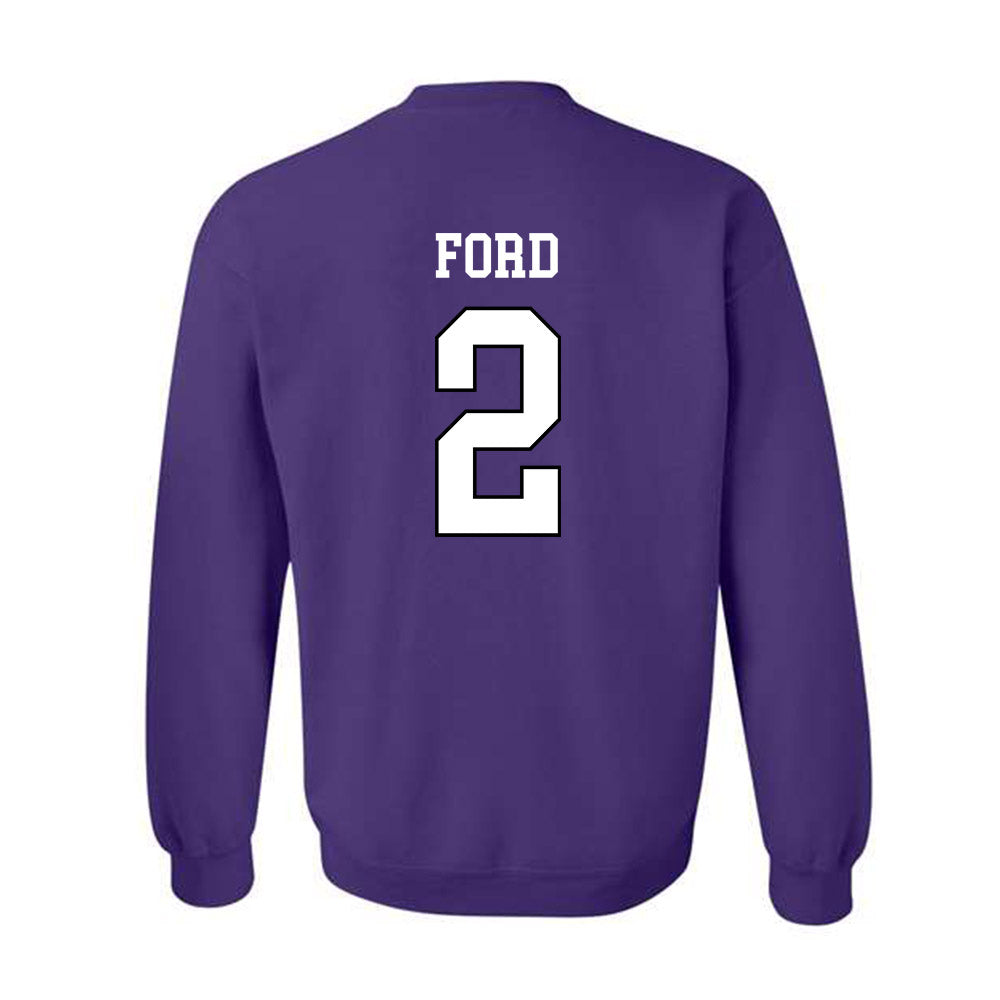 Weber - NCAA Football : Devin Ford - Classic Shersey Crewneck Sweatshirt-1