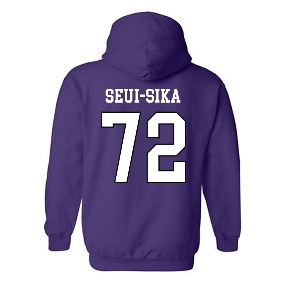 Weber - NCAA Football : Denzon Seui-Sika - Classic Shersey Hooded Sweatshirt-1