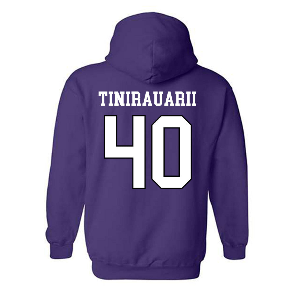 Weber - NCAA Football : Raimoana Tinirauarii - Classic Shersey Hooded Sweatshirt-1