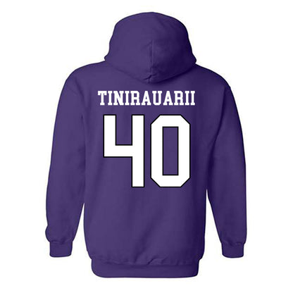 Weber - NCAA Football : Raimoana Tinirauarii - Classic Shersey Hooded Sweatshirt-1