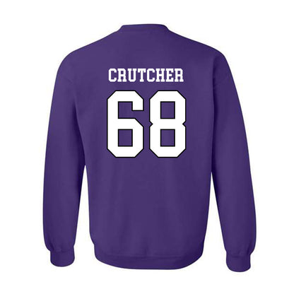 Weber - NCAA Football : Leon Crutcher - Classic Shersey Crewneck Sweatshirt-1