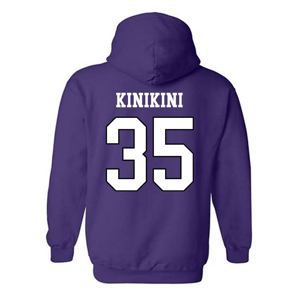 Weber - NCAA Football : Semisi Kinikini - Classic Shersey Hooded Sweatshirt-1