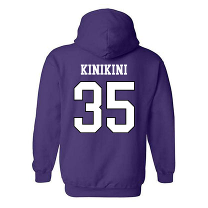 Weber - NCAA Football : Semisi Kinikini - Classic Shersey Hooded Sweatshirt-1