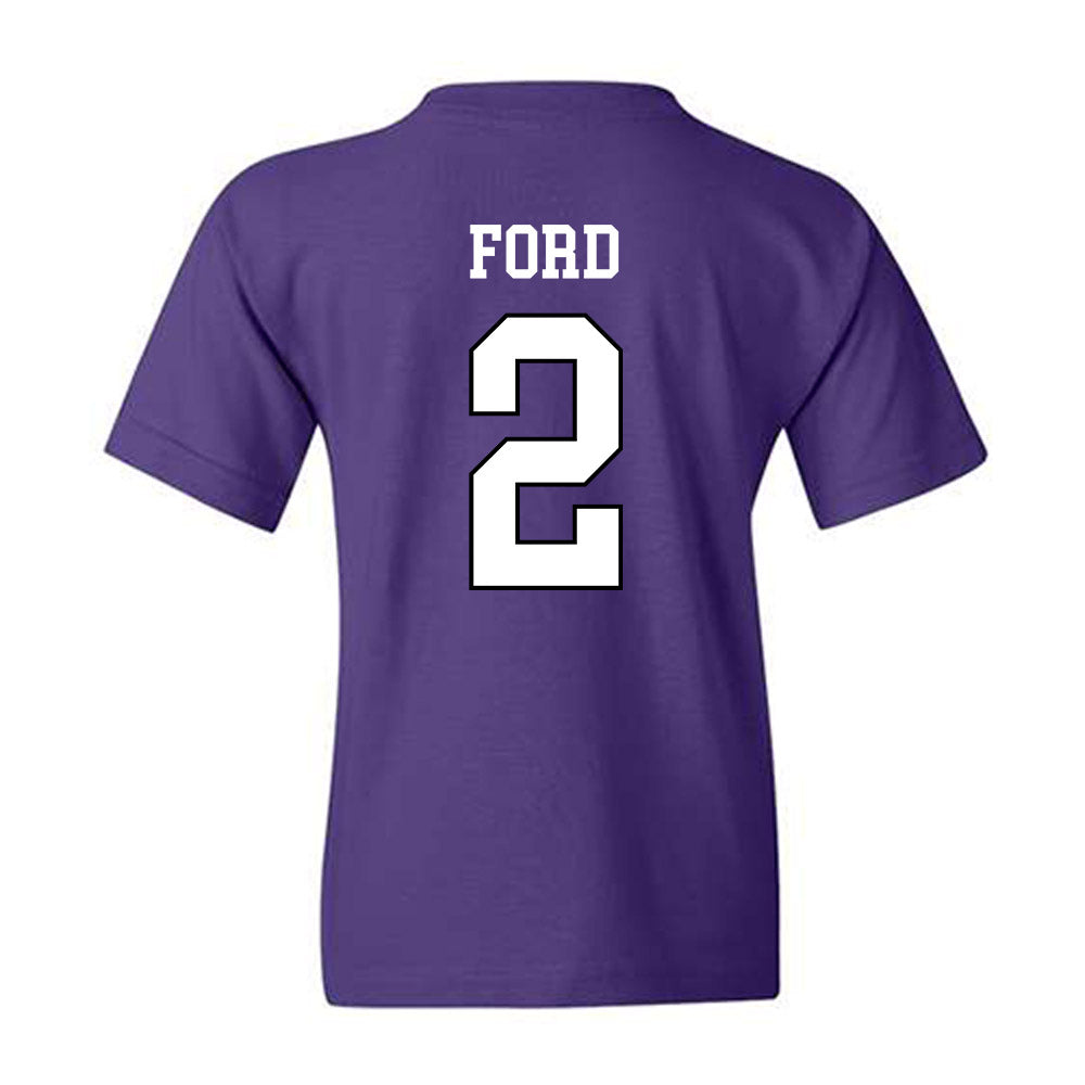 Weber - NCAA Football : Devin Ford - Classic Shersey Youth T-Shirt-1