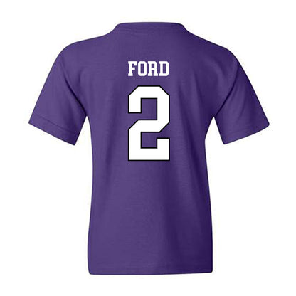 Weber - NCAA Football : Devin Ford - Classic Shersey Youth T-Shirt-1