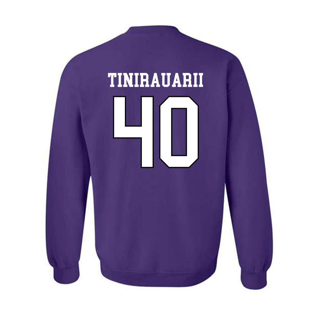 Weber - NCAA Football : Raimoana Tinirauarii - Classic Shersey Crewneck Sweatshirt-1