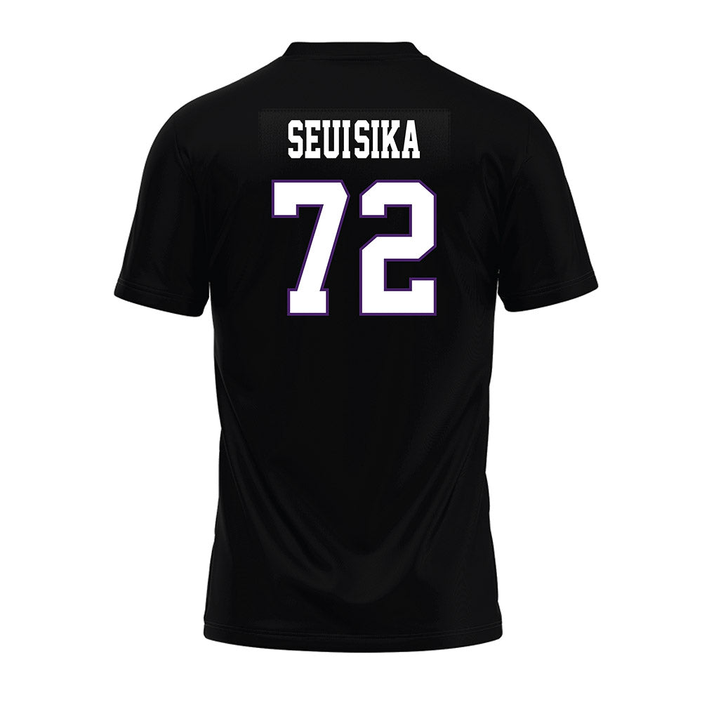 Weber - NCAA Football : Denzon Seui-Sika - Black Premium Football Jersey-1