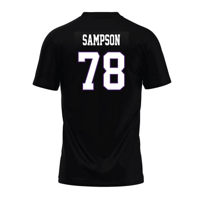 Weber - NCAA Football : Luke Sampson - Black Premium Football Jersey-1