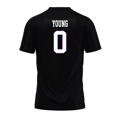 Weber - NCAA Football : Robert Young - Black Premium Football Jersey-1