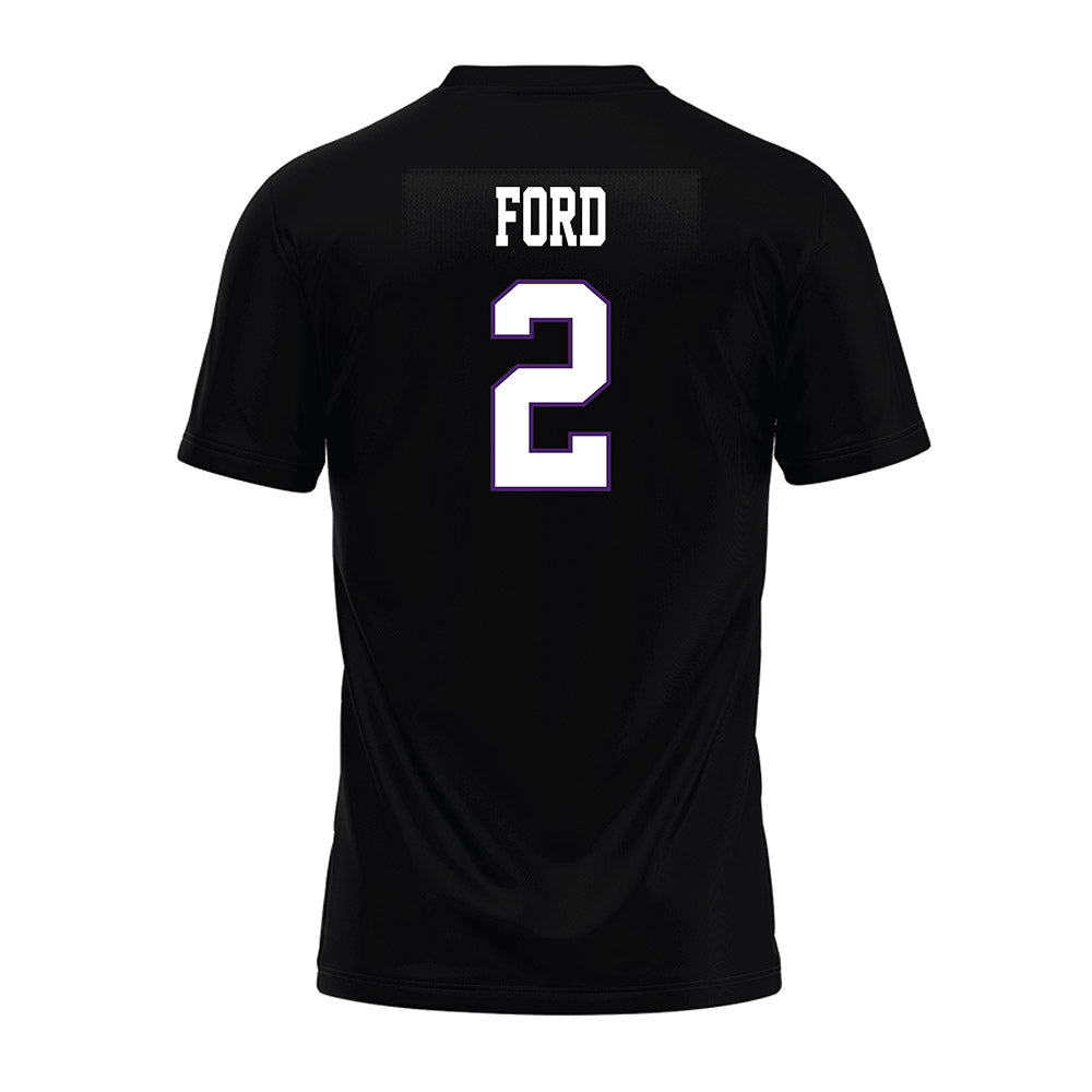 Weber - NCAA Football : Devin Ford - Black Premium Football Jersey-1
